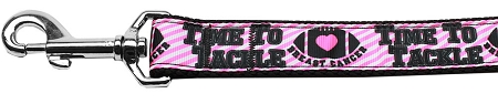 Tackle Breast Cancer Nylon Dog Leash 5/8 inch wide 6ft Long